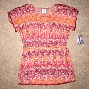NWT Uproar red and orange shirt